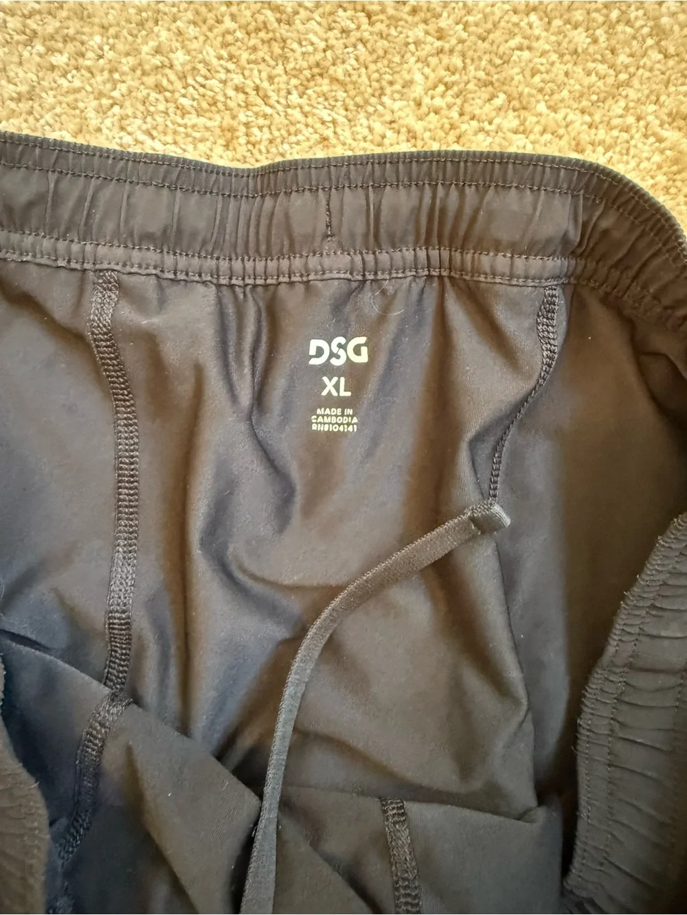 4 pairs of Men's Black and blue Active Drawstring Shorts